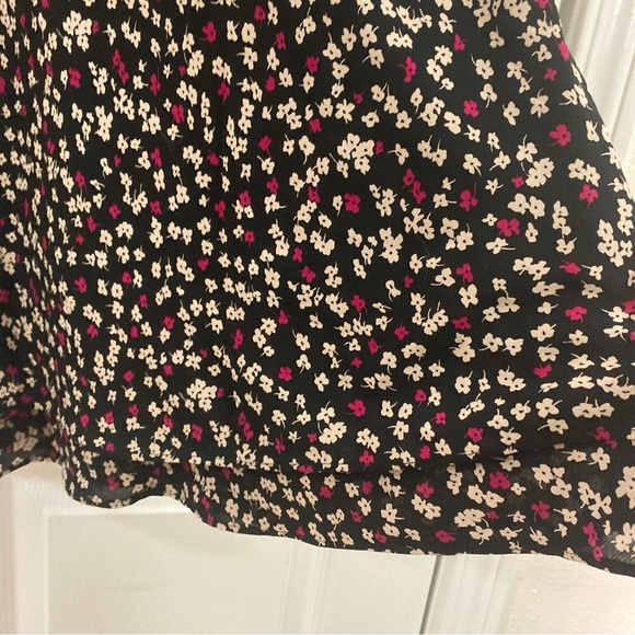 Jones New York Dress Size 12 Floral Cap Sleeve V  Neck - Picture 6 of 16